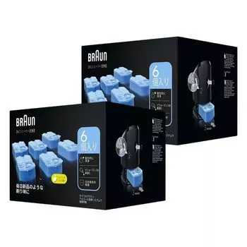 Чистящая жидкость Braun Alcohol Cleaner Liquid x 2 коробки для бритвы CCR6 CR [Набор 2] (6 шт.) мужской [Подлинный] светло-синий