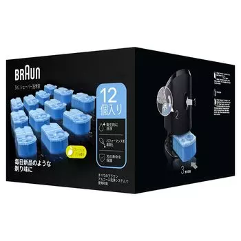 Чистящая жидкость Braun Cleaning Liquid 12 шт., спирт для бритвы CCR12 [оригинальный продукт]