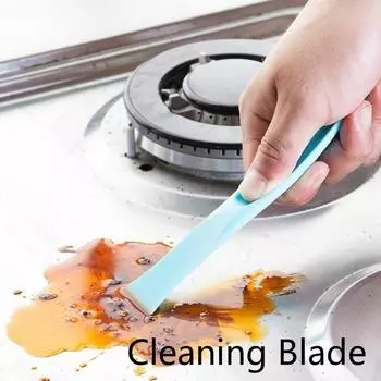 Чистящее лезвие для кухонной газовой плиты, скребковый инструмент для дезактивации консервных банок зелёный