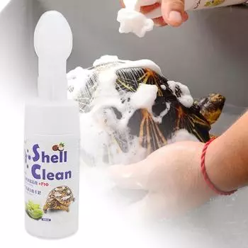 Чистящее средство для черепах - Чистящее средство для ящериц Безопасное чистящее средство для черепах с мягкой щеткой для рептилий Чистящее средство для ящериц 120 мл - Безопасное чистящее средство для черепах с мягкой щеткой 120 мл One Size