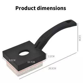 Чистящее средство для кирпичей с ручкой для чистки решеток для гриля, скребок для чистки каменных решеток, очиститель для удаления пятен, инструменты для барбекю