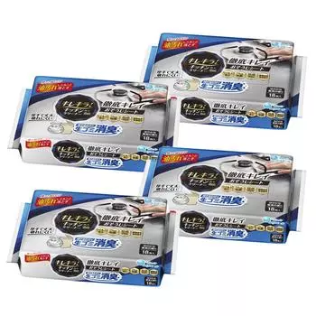 Чистящее средство для кухни Elleair Устраняет запах мусора, просто выбрасывая его 72 листа x 4 Тщательно очищающие салфетки Kirekira! (18 штук) [Масса