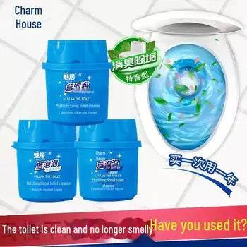 Чистящее средство для туалета Blue Bubble: Концентрированный ароматерапевтический дезодорант для свежести в ванной комнате