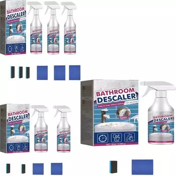Чистящее средство для ванн, душевых кабин, очиститель стеклянных накипи, дезактивация раковин из нержавеющей стали, ванн 60 мл One Size