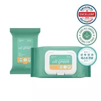 Чистящие салфетки Arial All Green Feminine Wipes (Выберите 1 из 2 типов) (20 листов/40 листов) Feminine Wipes Cleaning Tissues 40 sheets