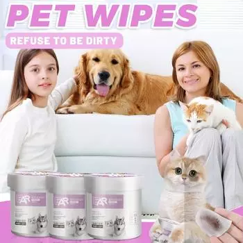 Чистящие салфетки для домашних животных, от слезных пятен, нетканые салфетки для глаз, для очистки грязи в глазах собак и кошек, универсальные салфетки 20 мл One Size белый