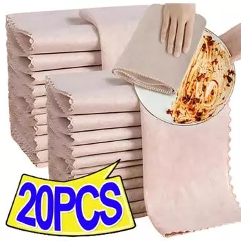 Чистящие салфетки Волшебные натуральные полотенца из растительного волокна люффы Сильные впитывающие кухонные полотенца Антипригарные тряпки для мытья посуды Масляные мочалки 1PCS