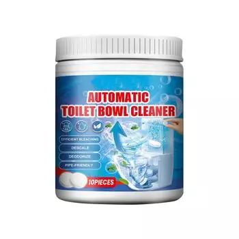 Чистящие таблетки для обеззараживания туалета очищают туалет от запаха и накипи, сильная очистка без запаха синий