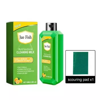 Чистящий кухонный многофункциональный крем для удаления жира и пятен 100 мл со скребком