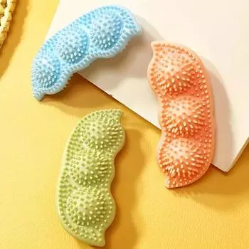 Чистящий массажер для чистки зубов домашних животных, гороховая палочка для моляров для маленьких и больших собак, зубная щетка для щенков, собачья щетка, игрушки, жевательные игрушки, уникальные принадлежности павлин голубой