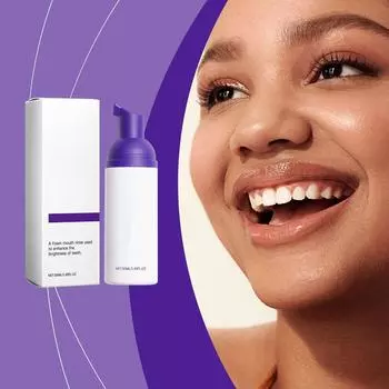 Чистые белые зубы, свежее дыхание, пена для чистки зубов, зубная паста