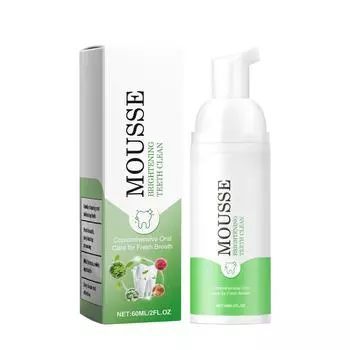 Чистые белые зубы, свежее дыхание, пена для чистки зубов, зубная паста One Size