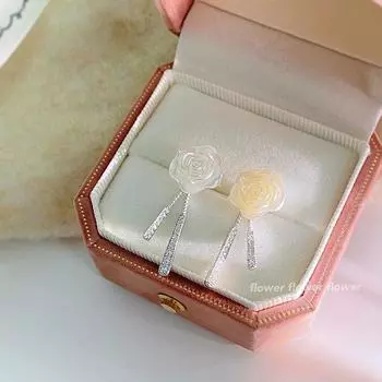 Чистые и сладкие серьги-кисточки «Камелия», легкие, роскошные, изысканные, темпераментные, высококачественные серьги