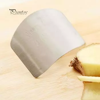 Чистые продукты, защита для пальцев на кухне, защита для отбивных, ломтиков из нержавеющей стали, инструмент для приготовления пищи серебряный