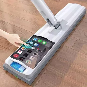 Чистые швабры Magic Squeeze Flat Mop Hand Free Wash Wash Чистка пола с отжимом швабры Тряпичные подушечки Швабра из микрофибры для дома 32cm-1 piece