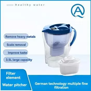 Чистый чайник бытовой очиститель воды кухонный фильтр с активированным углем синий