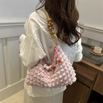 Чистый цвет клетчатая женская сумка на одно плечо модная сумка подмышкой может удерживать машину (30cm<Max Length<50cm)