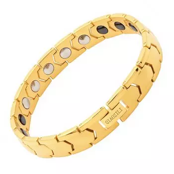 Чистый германий, статическое электричество, титан, магнитный, мягкий и регулируемый, совместимый с металлом, поставляется со специальным подарком, подарок на день рождения [QIAOZILI] золотой