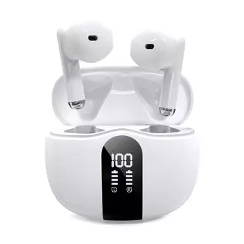 чистый глубокий беспроводной Bluetooth звук двойной микрофон ENC шум светодиод Bluetooth совместимый с iPhone и веб-конференциями школьный спорт японский звук