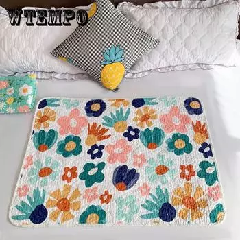 Чистый хлопковый тампон Moon Maternal Mature Period Baby Pad можно стирать с герметичным периодическим мочеиспускательным матом 70*100 см 70*100cm