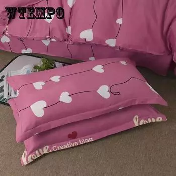 Чистый хлопок Матовый чехол для подушки Пара удобных для кожи мягких плюс толстый одинарный и двойной чехол для подушки