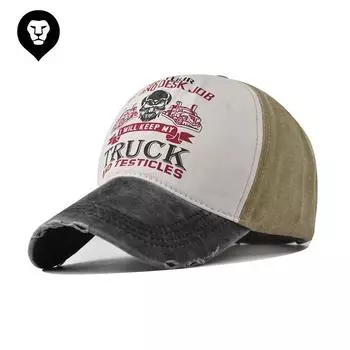 Чистый хлопок новая потертая бейсболка мужская и женская ковбойская шляпа с принтом Призрачного гонщика для улицы потертая старая шляпа Adjustable