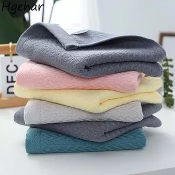 Чистый хлопок впитывающее взрослое домашнее банное полотенце однотонное простое нежное удобное безвредное для кожи для ванной комнаты повседневное стильное 70x140cm жёлтый