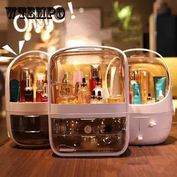 Чистый косметический ящик для хранения знаменитостей, настольный пылезащитный бытовой большой туалетный столик, ящик для хранения средств по уходу за кожей 30*20*40cm