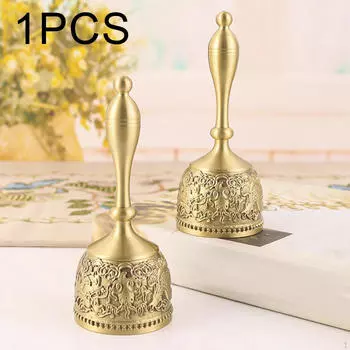 Чистый медный колокольчик в стиле ретро, погремушка для обеденного сервиза, домашний декор для ужина в отелях