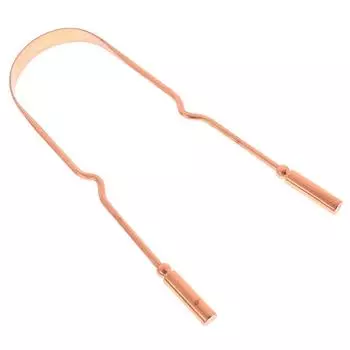 Чистый медный скребок для языка, щетка для чистки полости рта, свежая гигиена, средства по уходу