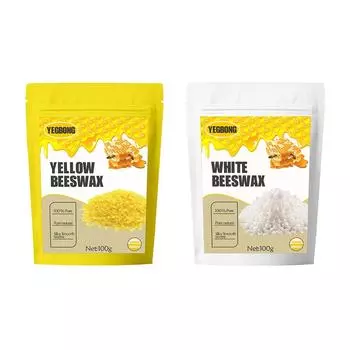 Чистый натуральный пчелиный воск для изготовления свечей без добавления соевого воска, губная помада, материал «сделай сам» белый