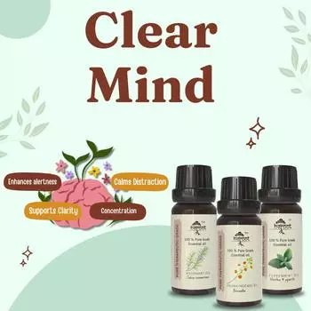 Чистый разум, розмарин, мята, ладан, эфирное масло, ароматерапевтический класс Pack = 15 ml