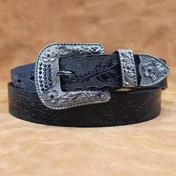 Чистый ручной работы ремень из коровьей кожи из тяжелой промышленности, мужская мода, ретро, универсальный кожаный ремень с тиснением 105cm жёлтый