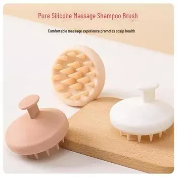 Чистый силикон, двойное применение, шампунь и массажная щетка для кожи головы