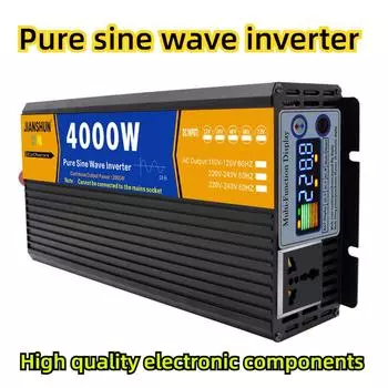 Чистый синусоидальный инвертор 12В24В48В60В в 220В 3000Вт 4000Вт 5000Вт 12V3000W Smart Color Screen
