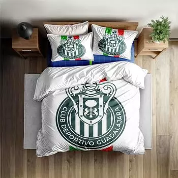 Chivas de Guadalajara Duvet Cover Set without sheet King Queen Double Full Twin Single Size Bed Linen Set 140x210cm
