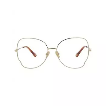 Chlo Cat Eye Frame Metal Optical Frames Gold Gold Transparent One Size