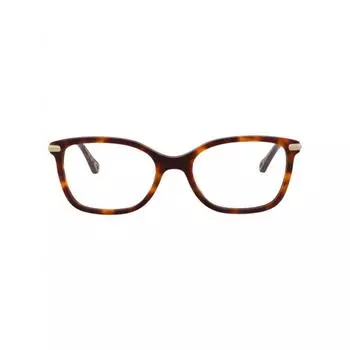 Chlo Square Frame Bio Acetate Optical Frames Havana Gold Transparent One Size