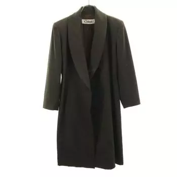 Chloe Shawl collar coat Khaki Women Used