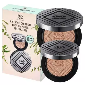 Cho Seong-ah 22 C&T Giant Cushion Cica Ampoule 25 г + Small King Cushion 12 г Специальный набор, нет. 1 светло-бежевый, 1 комплект