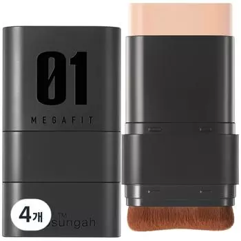 Cho Seong-ah TM Mega Fit Stick Foundation SPF50+ PA++++ 16g, semi-matte 01 natural ivory, 4 pieces