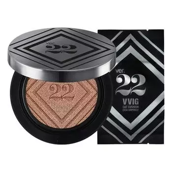 Cho Seongah 22 C&T King Cushion Cica Ampoule + Refill Set SPF50+ PA++++, No. 1 Light Beige, 1 set