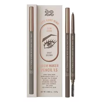 Cho Seongah 22 Donggong Beauty Brow Maker Pencil 1.5 0.07g, gray brown, 1 piece