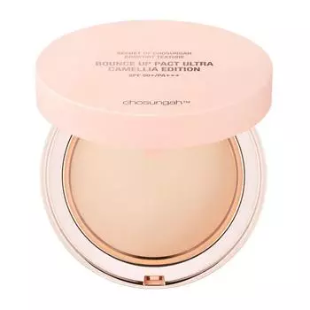 Cho SeongahTM Bounce Up Pact Ultra Camellia Edition 11g, No. 1 Light Beige, 1 pc.