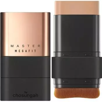 Cho Sung -A TM Megapit Stick Foundation Master SPF50+PA++++ 16г, Glow 02 Sand Beige, 1 популярная корейская косметика