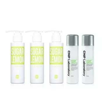 Cho Sung Ah Wonder Bath Lemon Green Cleanser Сахар и лимон 120 мл 3 шт + ампула Tea & Park Mugener