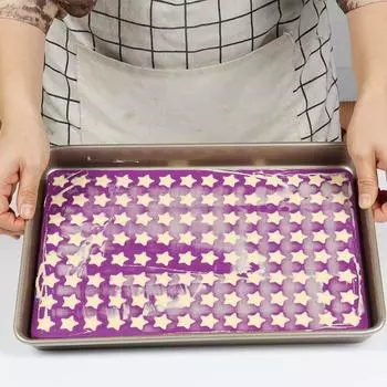 Chocolate Candy Mold 112 Grids Food Grade Star Shape Silicone Mold Cookie Pudding Jelly Baking Cookie Mould With Baking Spatula