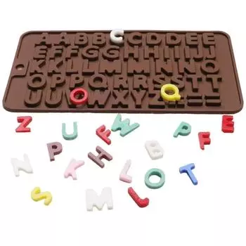Chocolate Mold Silicone Molds Pastry Reposteria Alphabet Decorative Accessories Kitchen Utensils Baking Supplies Confectionery