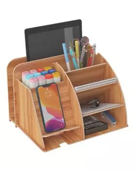 Chocople Pen Tabletop Accessory Pen Desktop Stationery Tabletop Holder, Storage, Holder, Stand, Rack, Storage, Wooden,