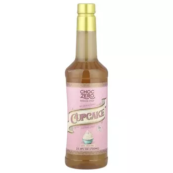 ChocZero, Premium Syrup, Cupcake, Sugar Free, 750ml (25.4 fl oz)